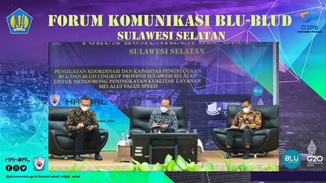 Forum komunikasi BLU-BLUD Provinsi Sulawesi Selatan (foto Kanwil DItjen Perbendaharaan Provinsi Sulawesi Selatan)