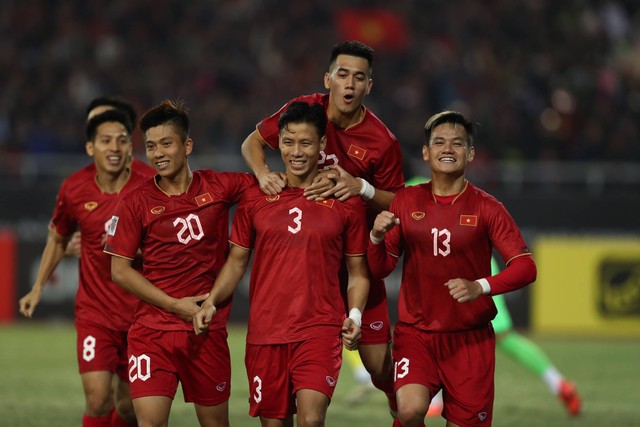Laga Vietnam vs Malaysia di Piala AFF, di Stadion Nasional My Dinh, Selasa (27/12/2022). Foto: AFF Mitsubishi Electric Cup 2022