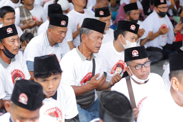 Kegiatan 'Istigasah dan Doa Bersama untuk Negeri' yang digelar Ustaz Sahabat Ganjar Kota Tanjung Balai, Sumatera Utara. Foto: Dok. Istimewa