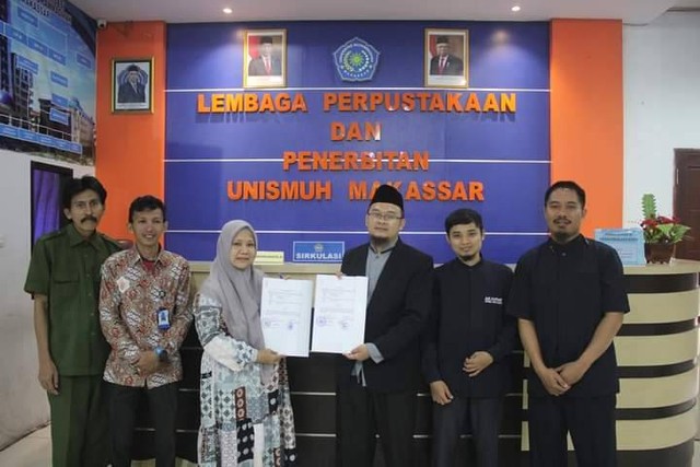 Perpustakaan Unismuh Makassar dan STIBA Makassar Sepakati Nota Kesepahaman