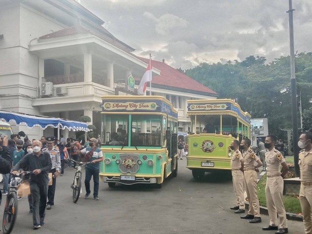 Bus Macito baru yang diluncurkan Pemkot Malang di penghujung 2022. Foto/M Sholeh