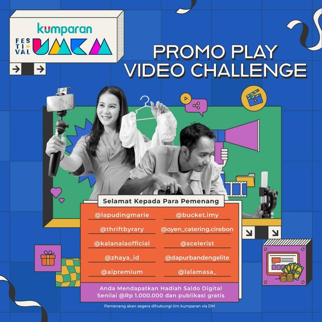 Pemenang kompetisi Promo Play Video Challenge pada 18 Oktober-16 November 2022. Foto: kumparan