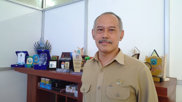 Kepala Bidang Ketahanan Pangan DPKP DIY, Bambang Dwi Wicaksono saat ditemui di kantornya Senin (2/1). Foto: Widi Erha Pradana