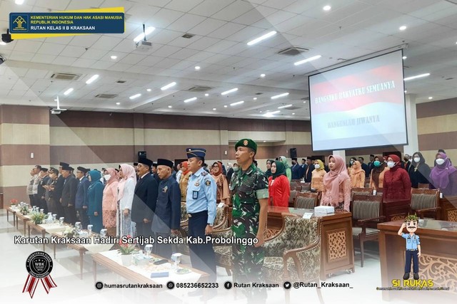 Acara Sertijab Sekretaris Daerah Kabupaten Probolinggo. (Humas Rutan Kraksaan)