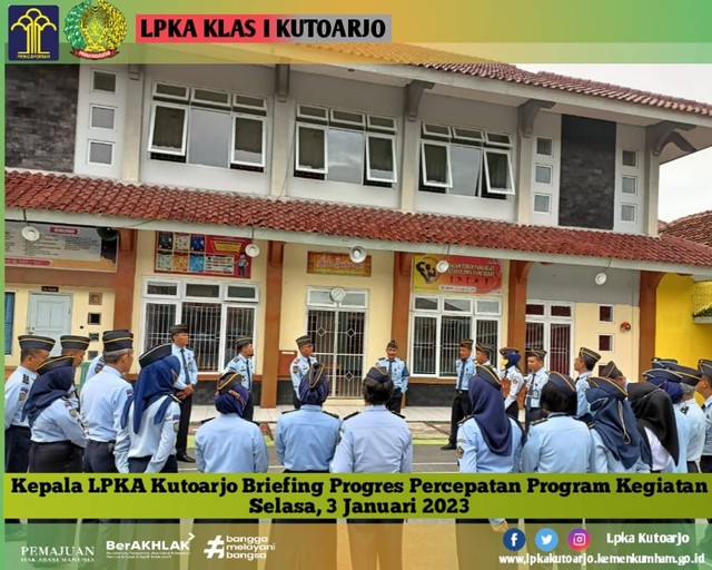 Briefing Perdana, Kepala LPKA Kutoarjo Ingatkan Target Pembangunan Awal ...