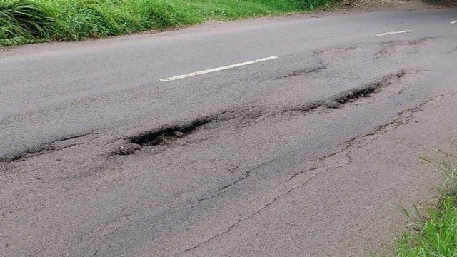 Gambar ini diambil sendiri di jalan Oro-Oro Ombokulon dan pada daerah Wonokerto serta Sukorejo juga terdapat jalan berlubang atau kurang meratanya jalan.