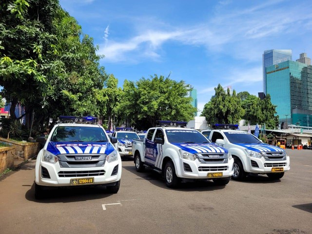 Mobil polisi Isuzu D-Max. Foto: Rizki Fajar Novanto/kumparan