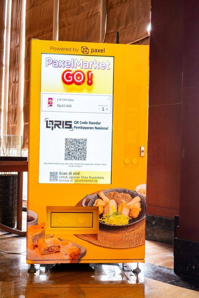 Paxel Market Go, vending machine yang jual jajanan khas daerah Indonesia. Foto: Dok. Paxel