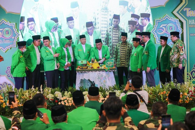 PPP menggelar acara tasyakuran Hari Lahir (Harlah) ke-50 di Kantor DPP PPP, Menteng, Jakarta Pusat, Kamis (5/1). Foto: Dok. Istimewa