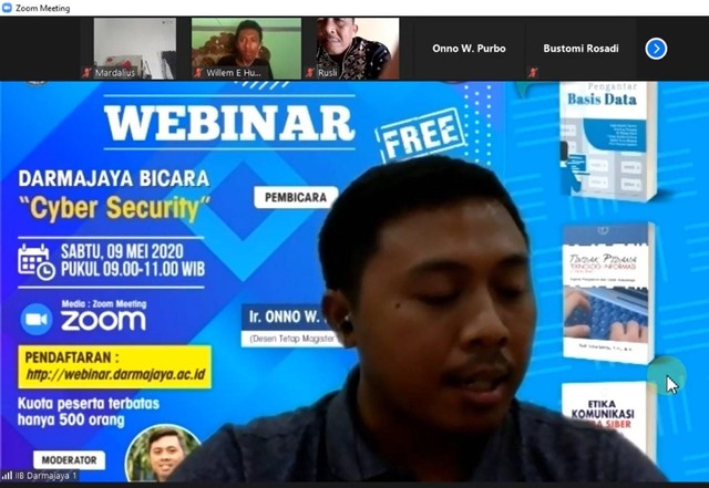 Webinar Darmajaya Bicara "Cyber Security" sc/youtube Padang Tekno