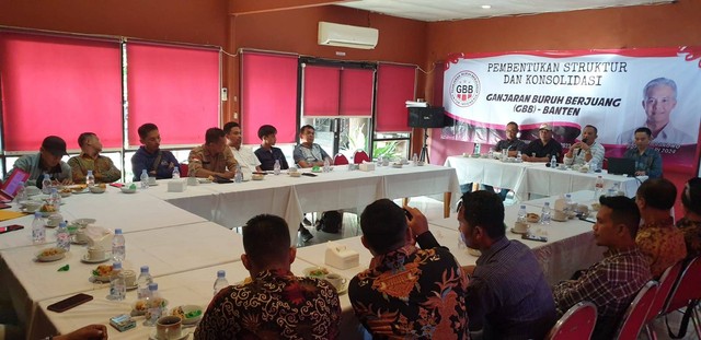 Pembentukan dan konsolidasi Ganjaran Buruh Berjuang di Provinsi Banten. Foto: Dok. Istimewa