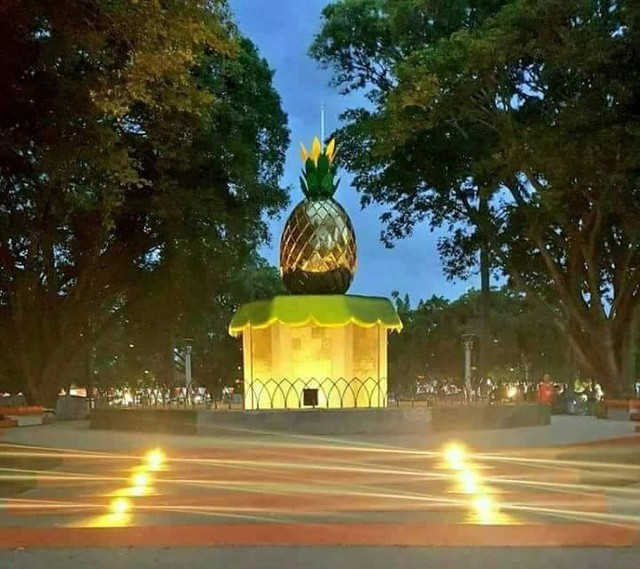 Monumen Nanas Madu Pemalang.  sumber: kamera Hp