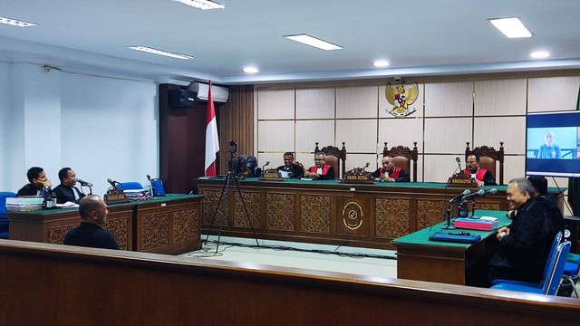 Salah satu persidangan di Pengadilan Tindak Pidana Korupsi Banda Aceh Tahun 2023. Foto: Dok Asmadi Syam