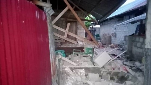 Kerusakan akibat gempa 7.5 M di Maluku Barat Daya. Foto: BNPB