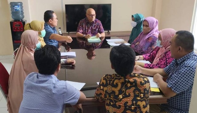 Sesi press conference tim asesmen terpadu yang dipimpin Kepala BNNP DKI Jakarta. Dokumentasi Pribadi