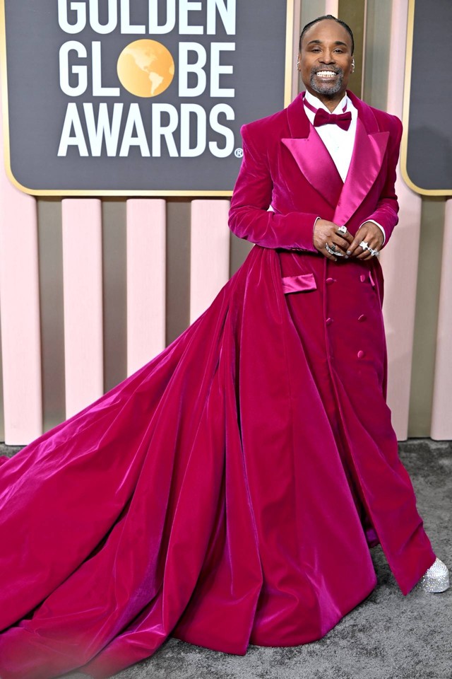 Billy Porter menghadiri Penghargaan Golden Globes Tahunan ke-80 di Beverly Hills, California, AS, Selasa (10/1/2023).
 Foto: Frederic J. Brown/AFP