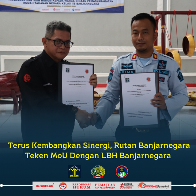 Terus Kembangkan Sinergi, Rutan Banjarnegara Teken MoU Dengan LBH ...