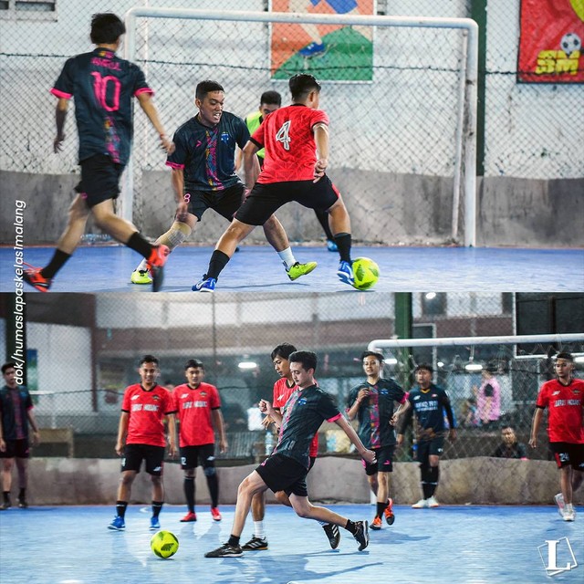  Pertandingan Futsal Lapas Kelas I Malang dengan PN Kepanjen Malang (dok.humas)