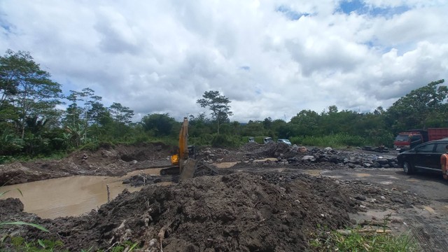 Lokasi tambang ilegal di Lereng Gunung Merapi Kabupaten Magelang, Jawa Tengah. Foto: kumparan