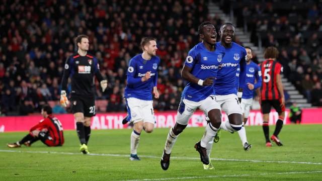 Selebrasi gol Idrissa Gueye Foto: REUTERS/David Klein