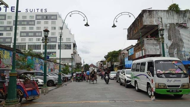 Ruas Jalan Perwakilan di kawasan Malioboro, Yogyakarta. Foto: Widi RH Pradana