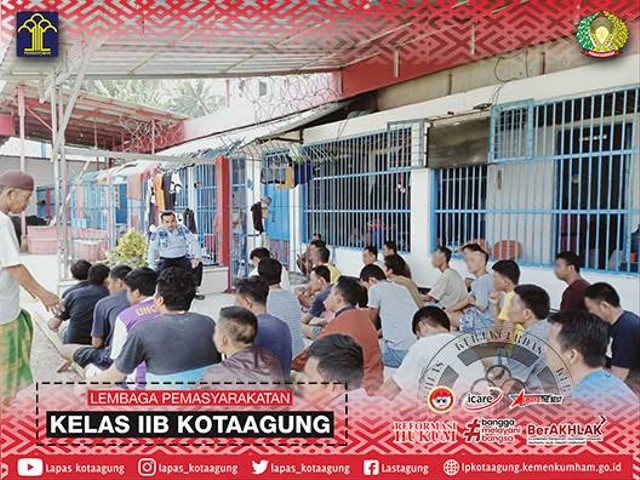 Salam PAS oleh Ka.KPLP dengan Warga Binaan Lapas Kotaagung (Humas Lastagung)