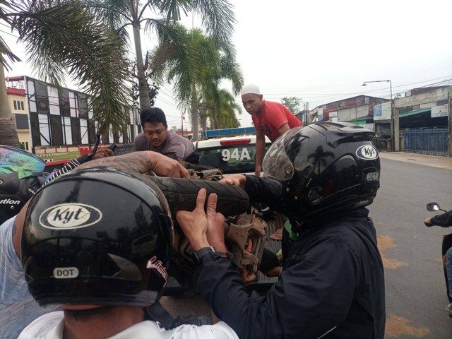 Kecelakaan lalu lintas di Kubu Raya. Foto: Dok. Hi!Pontianak