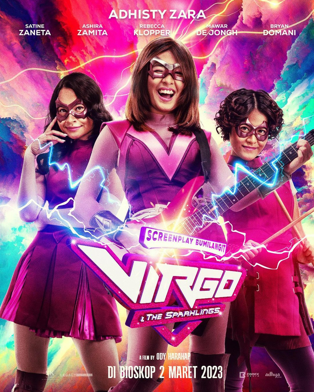Poster film Virgo and The Sparklings. Foto: Instagram/mawar_eva