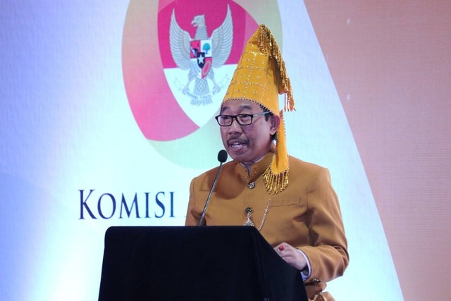 Ketua KASN, Agus Pramusinto di acara Refleksi 9 Tahun KASN & Resolusi 2023, Senin (16/1/2023). Foto: Dok. Humas KASN