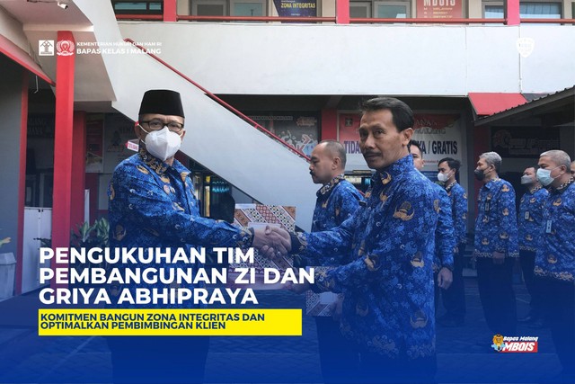 Kabapas Malang Kukuhkan Tim Pembangunan ZI Dan Griya Abhipraya ...