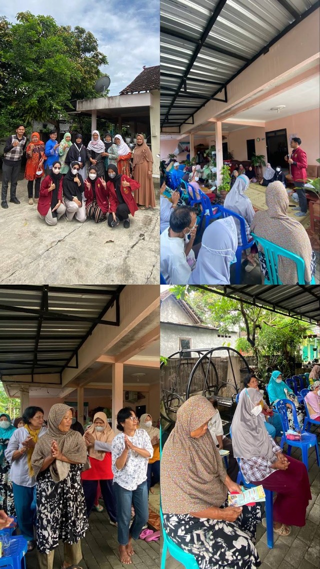 Pelaksanaan Kegiatan Pengabdian Masyarakat bersama Lansia Dusun Kembaran 