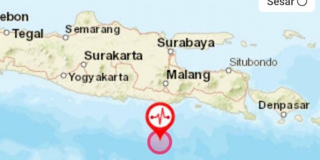 Malang Diguncang Gempa Magnitudo 5,1, Tak Berpotensi Tsunami