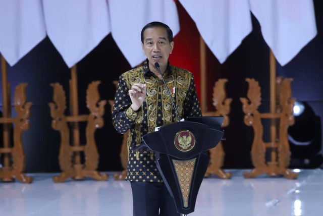 Joko Widodo dalam Rapat Koordinasi Nasional Kepala Daerah dan Forkopimda Tahun 2023, Selasa (17/01). Foto: Dok. Istimewa