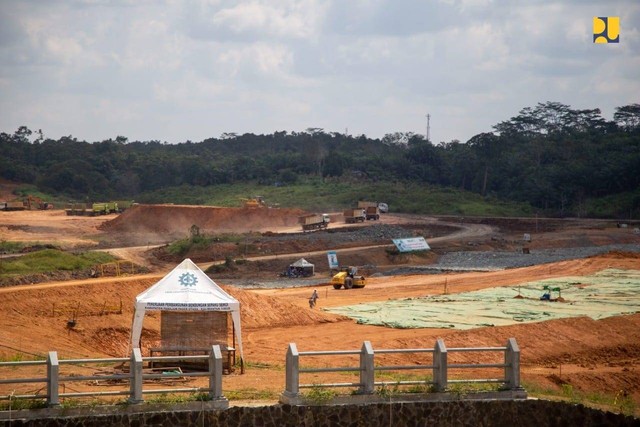 Progres Bendungan Sepaku Semoi IKN Nusantara. Foto: Dok. PUPR