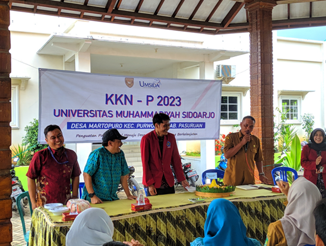 acara pembukaan KKN-P Umsida kelompok 21 Desa Martopuro/dokumentasi tim KKN-P Umsida kelompok 21