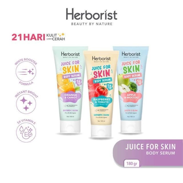 Ilustrasi Juice for Skin Body Serum dari Herborist. Foto: Herborist Official