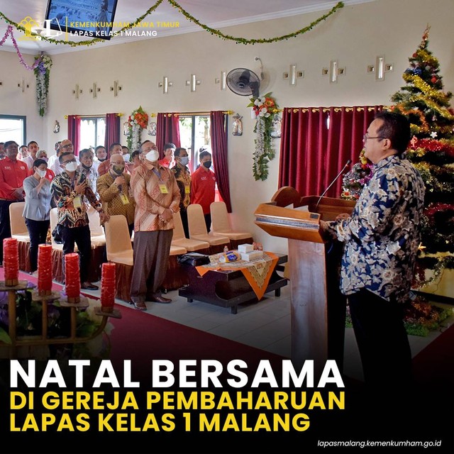 Natal Bersama Se-Malang raya di Lapas Kelas I Malang | dok.humas