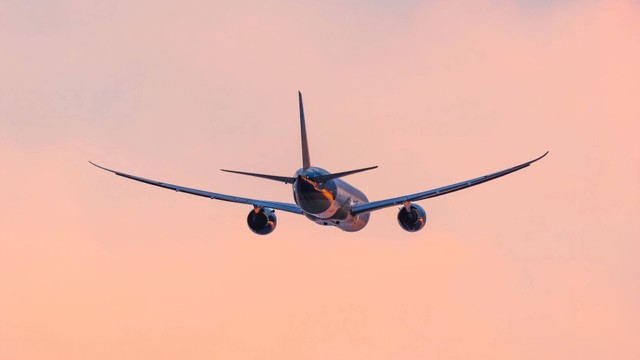 Ilustrasi pesawat. Foto: CravenA/Shutterstock