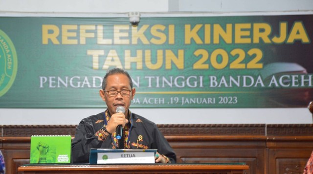 Ketua Pengadilan Tinggi Banda Aceh (PT BNA), Dr Suharjono. 