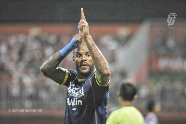 David da Silva saat laga Madura United vs Persib Bandung dalam pekan ke-19 Liga 1 2022/23 di Stadion Gelora Madura Ratu Pamelingan pada 20 Januari 2023. Foto: Situs web resmi Liga Indonesia Baru