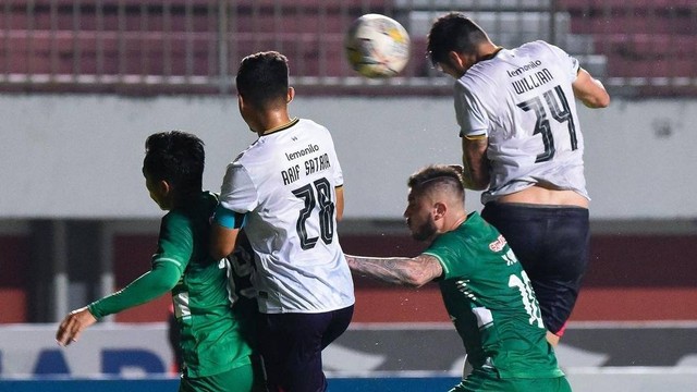 Pertandingan antara PSS Sleman vs Rans Nusantara FC. Foto: Instagram/@rans.nusantara