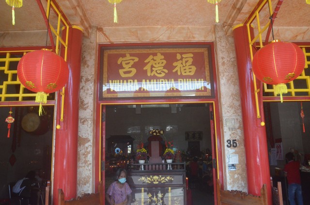 Suasana Vihara Amurva Bhumi, Jatinegara, Jakarta Timur. (Foto: Argya D. Maheswara)