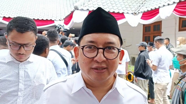 Fadli Zon Waketum Partai Gerindra pada peresmian Sekber Gerindra-PKB, Jakarta, Senin (23/1/2023). Foto: Thomas Bosco/kumparan
