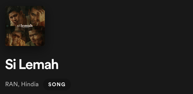 Lagu "Si Lemah" yang dibawakan oleh RAN dan Hindia (Sumber: Dokumentasi Pribadi)