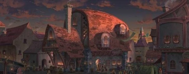 Ilustrasi pemandangan kota, sumber : https://www.shutterstock.com/id/image-illustration/illustration-big-medieval-fantasy-tavern-town-1700284456