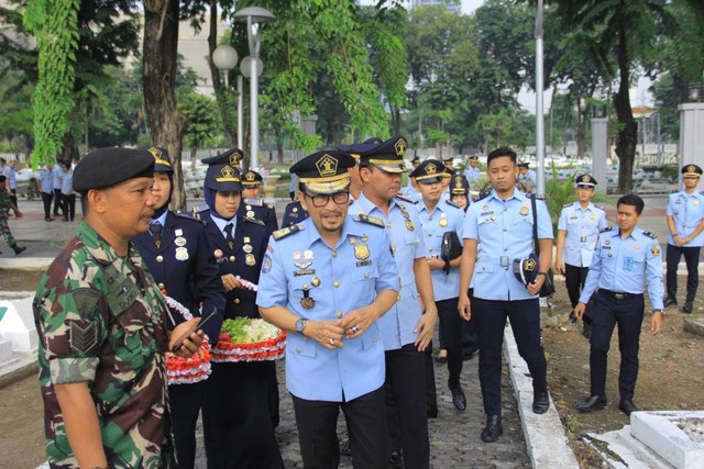 Kadiv Keimigrasian Pimpin Ziarah Rombongan Dalam Rangka HBI Ke-73 