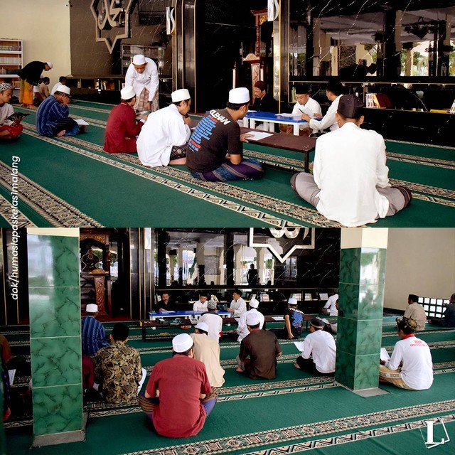 Suara Khataman Alquran Berjamaah di Masjid At Taubah Lapas Kelas I Malang (dok.humas)