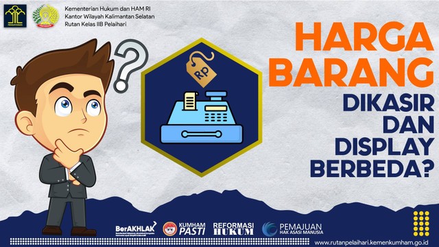 HARGA BARANG DIKASIR DAN DISPLAY BERBEDA