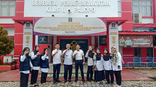 Perkuat Kolaborasi dan Harmonisasi, Lapas Palopo Terima Bantuan Bibit Ikan Nila