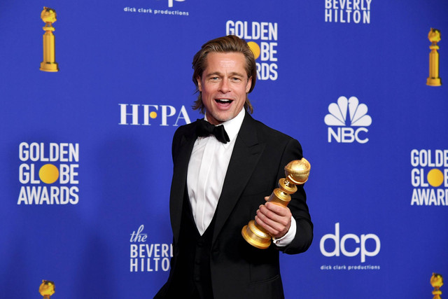 Brad Pitt menghadiri Penghargaan Golden Globe Tahunan ke-77 di The Beverly Hilton Hotel pada 05 Januari 2020 di Beverly Hills, California.. Foto: Kevin Winter/Getty Images